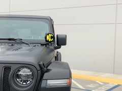 KC HiLiTES Jeep JL/JT A-Pillar/Cowl Mount Kit w/6in. Gravity LED Pro6 Spot Beam Lights - eliteracefab.com