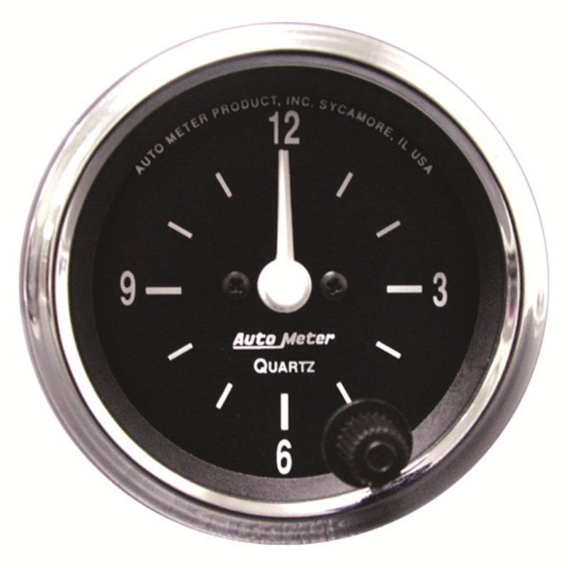 Autometer Cobra 2 1/16in 12HR Analog Clock Gauge 201019
