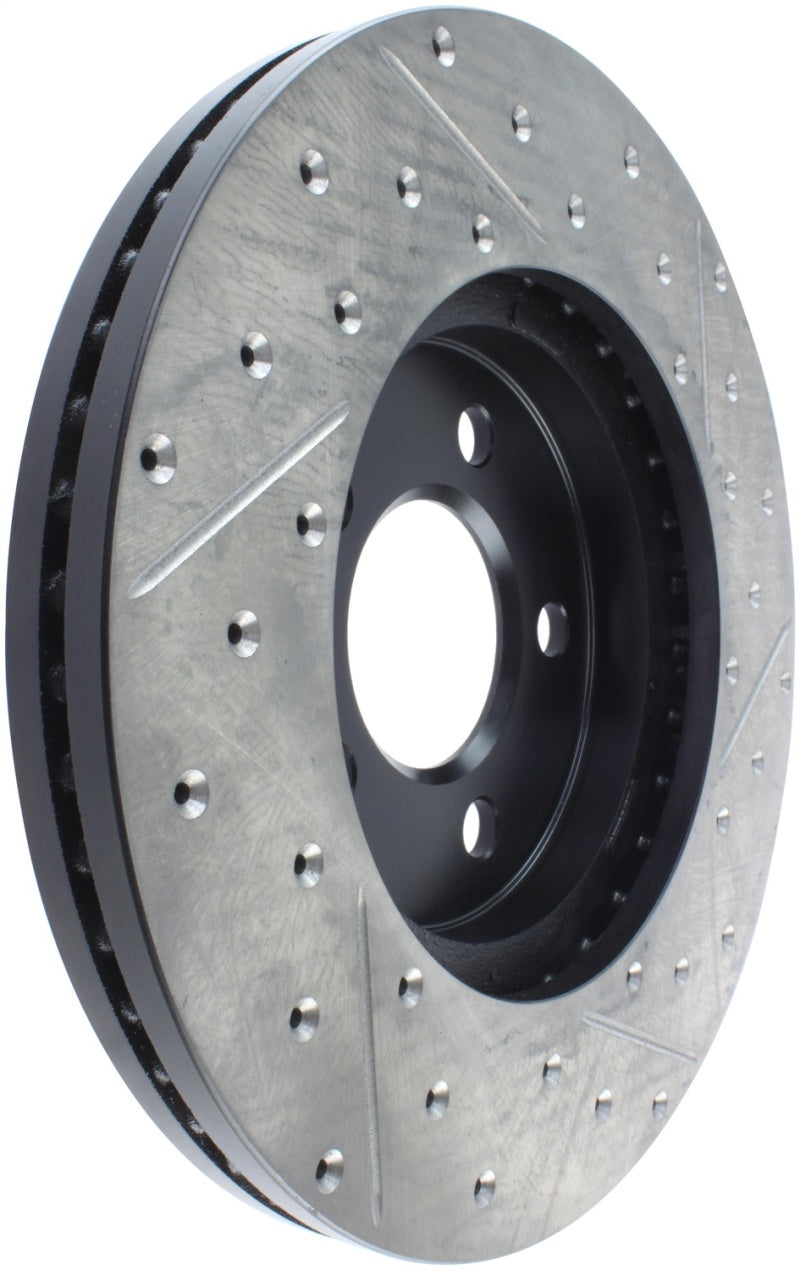 StopTech 03-09 Lincoln Town Car / 03-09 Mercury Grand Marquis Front Right Slotted & Drilled Rotor Stoptech