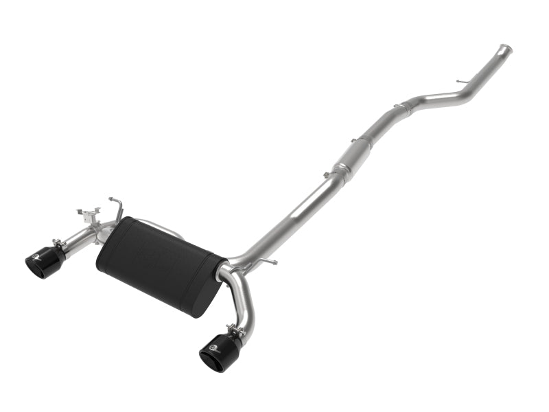 aFe MACH ForceXP 3IN to 2.5IN 304SS Cat-Back Exhaust System w/ Black Tips 14-16 BMW M235i (F22/23) aFe
