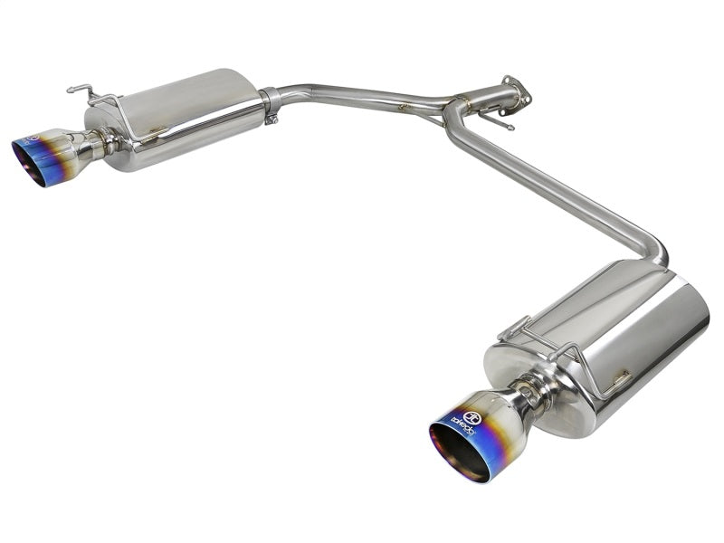 aFe Takeda 2.25-1.75in 304 SS Axle-Back Exh w/Blue Flame Tips 13-17 Honda Accord Sport Sedan I4-2.4L aFe