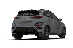 Rally Armor 2022 Hyundai Kona N Line Black UR Mud Flap w/ Red Logo - eliteracefab.com