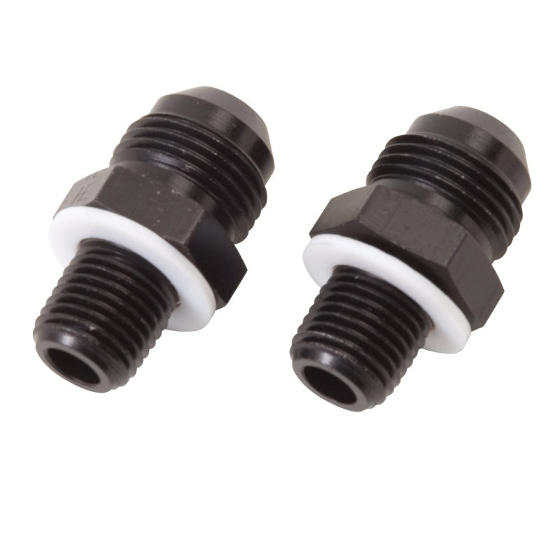 Russell Transmission Cooler Adpt. -8 AN to 1/4 in NPS 2-Pack - 640530