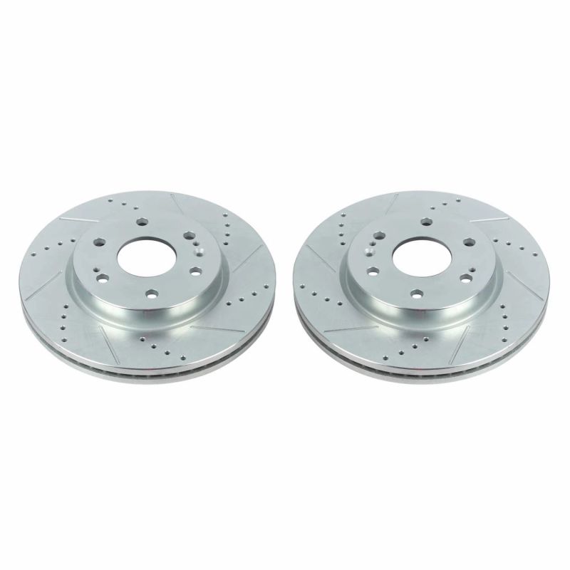 Power Stop 19-20 Chevrolet Silverado 1500 Front Evolution Drilled & Slotted Rotors - Pair - eliteracefab.com