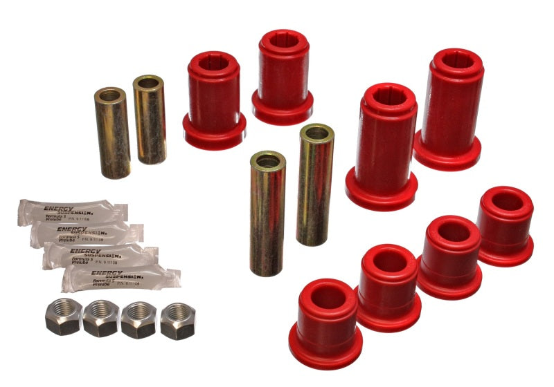 Energy Suspension 01-06 GM Silverado C2500 HD 2WD/K2500 HD 4WD Red Front End Control Arm Bushing Set - eliteracefab.com