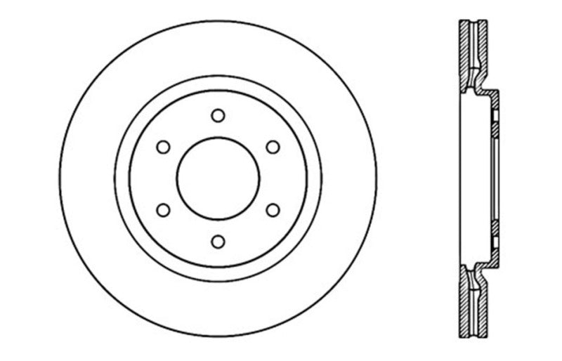 StopTech Slotted & Drilled Sport Brake Rotor Stoptech