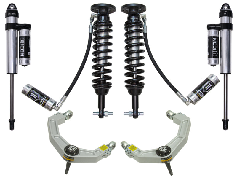 ICON 2015+ Ford F-150 4WD 2-2.63in Stage 4 Suspension System w/Billet Uca - eliteracefab.com