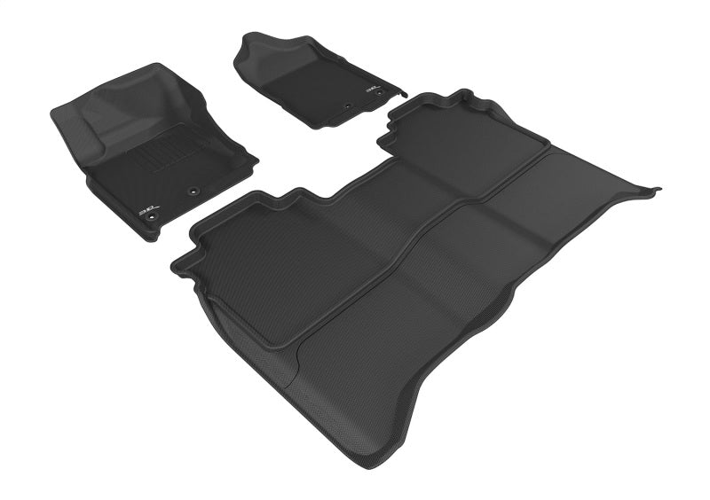 3D Maxpider 16-24 Nissan Titan Crew Cab Kagu Black R1 R2 (Without Storage Box) 3D MAXpider