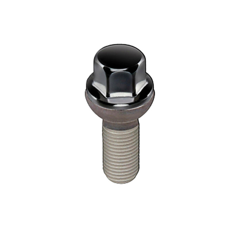 McGard M14x1.5 Black Bulge Seat Lug Bolts - Box of 50 - 69818BK