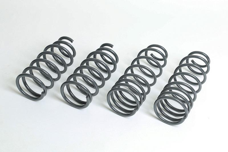 Progress Sport Springs have been developed for enthusiasts who seek maximum suspension performance for street and autocross use. The progressive rate springs are aggressively lowered so that they will significantly improve appearance and handling. The increased spring rates are specifically tuned to minimized body roll and provide superior ride quality. The Progress Lifetime Warranty assures enthusiasts of their exceptional quality products.
Progress Sport Springs will significantly improve vehicle appeara
