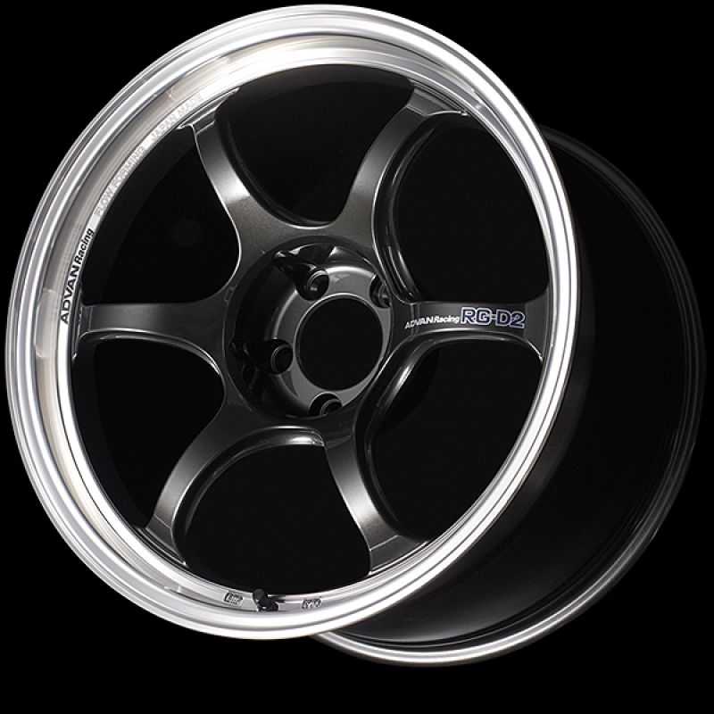 ADVAN Racing RG-D2 18x9.5 +40 5x100 Wheel - Machining & Black Gunmetallic - YAT8J40DMBG