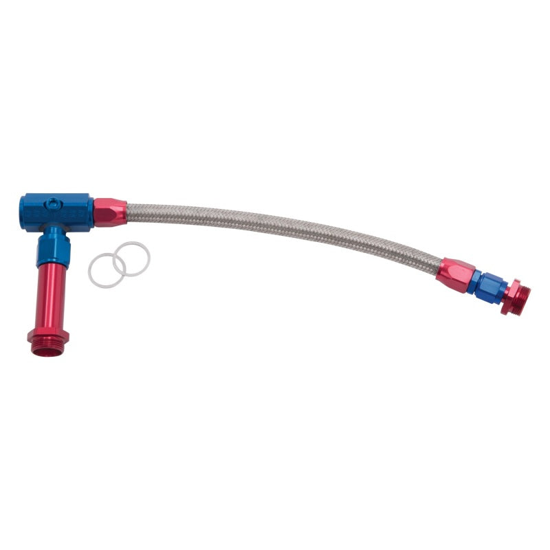 Russell -6 AN ProFlex Carb Inlet Kit Holley 4150 Red / Blue - 641090