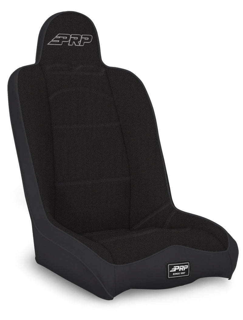 PRP Daily Driver High Back Suspension Seat (Two Neck Slots) - All Black A140110-50