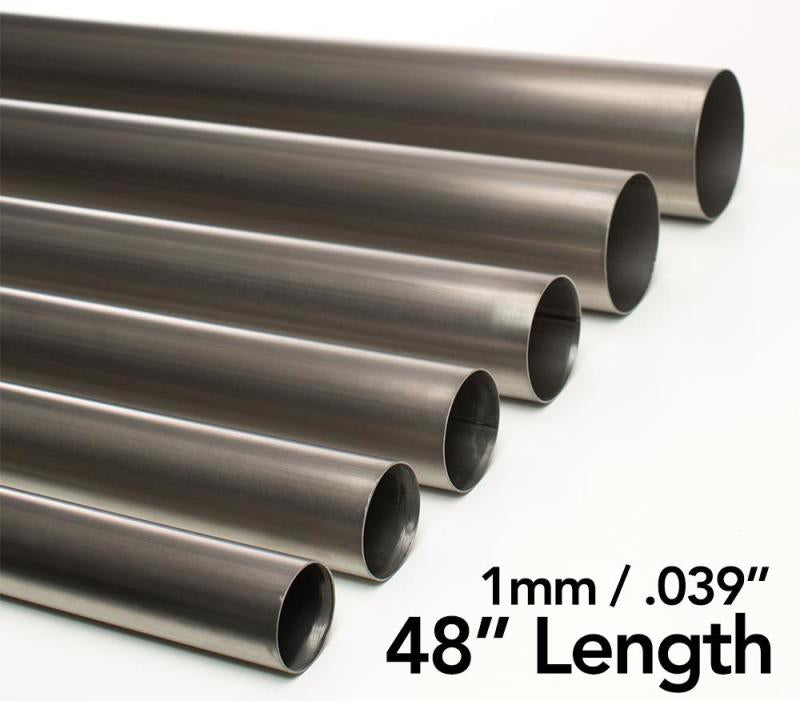 Ticon .5in Diameter x 48in Length 1mm/.039in Wall Thickness Titanium Tube