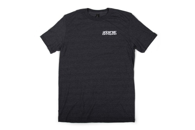 Zone Offroad Charcoal Gray Premium Cotton T-Shirt with Zone Offroad Logos - Small - ZONU9161S