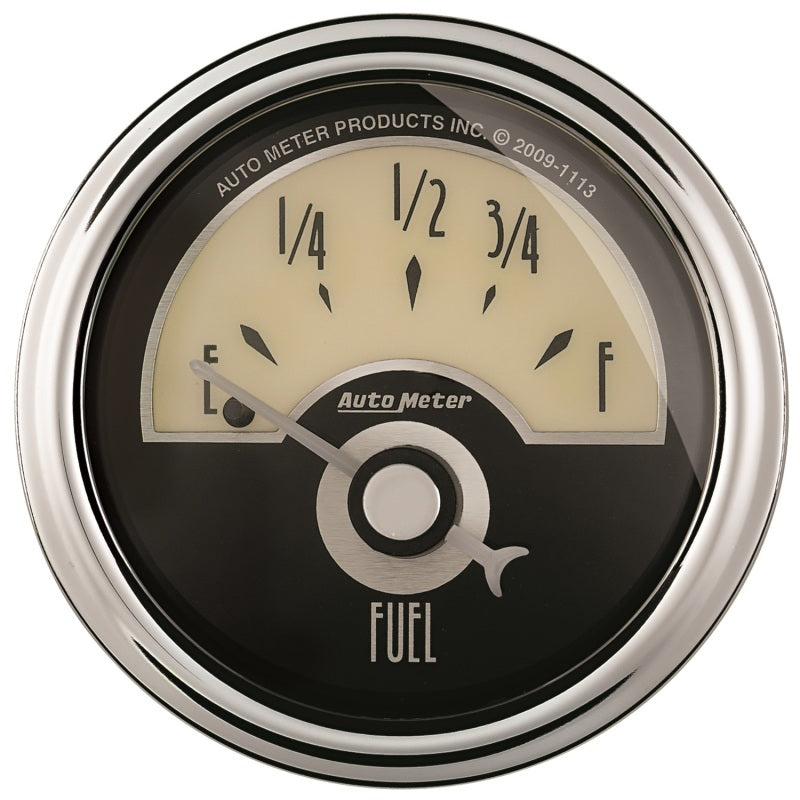AutoMeter Gauge Fuel Level 2-1/16in. 0 Ohm(e) to 90 Ohm(f) Elec Cruiser Ad 1104