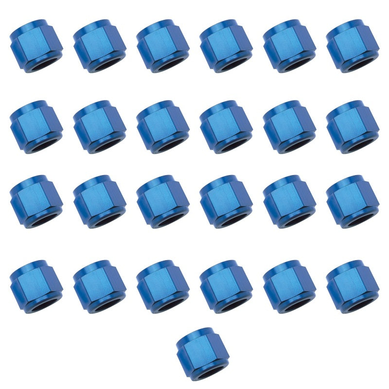 Russell -6 AN Tube Nut for 3/8 in O.D. Tube Blue 25-Pack - 660578