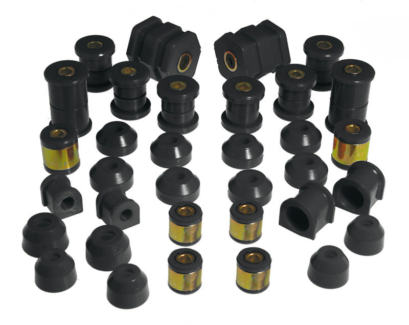 Prothane Total Vehicle Suspension Bushing Kit for 1999–2000 Honda Civic Si w/ Upper C-Arm Bushings, Black – 8-2015-BL
