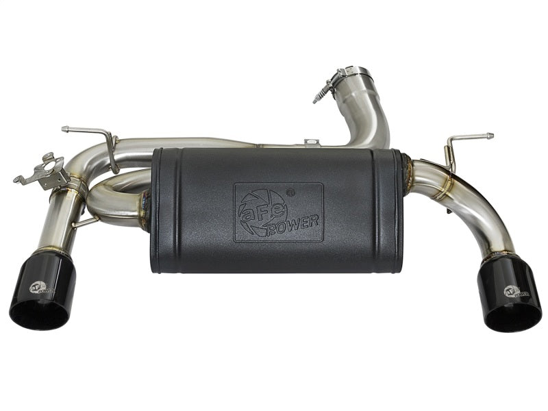 aFe MACHForce XP Exhausts Axle-Back 12-15 BMW 335i 3.0T (SS w/Black Tips) aFe