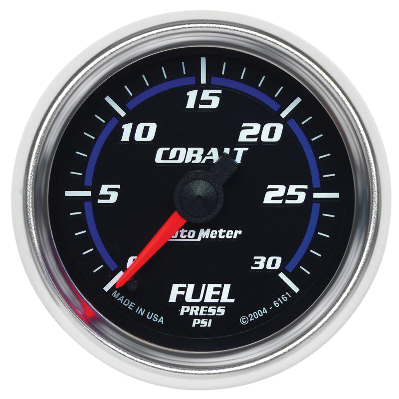 Autometer Cobalt 52mm 0-30 PSI Full Sweep Electronic Fuel Pressure Gauge 6161