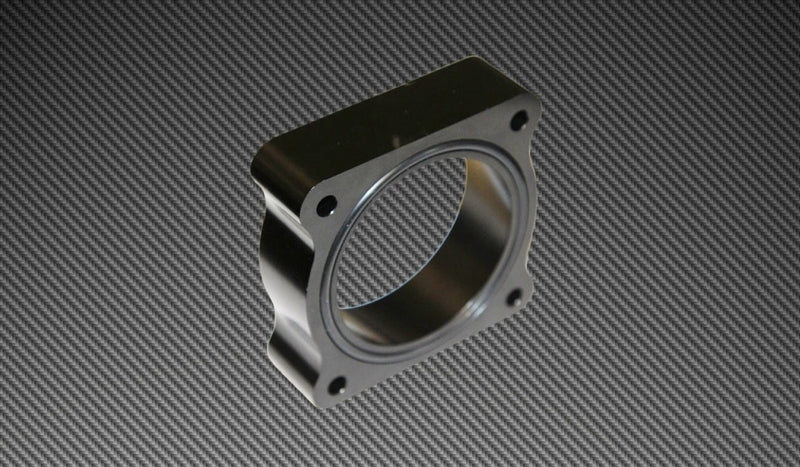 Torque Solution Throttle Body Spacer 2013 Ford Focus ST - Black - eliteracefab.com