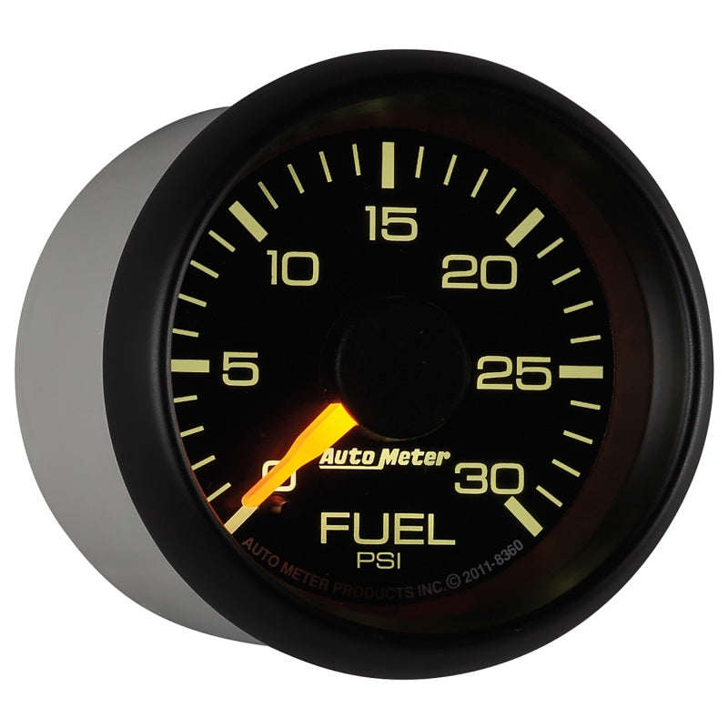 Autometer Factory Match Chevy 2-1/16in FSE 0-30 PSI Fuel Pressure Gauge 8360