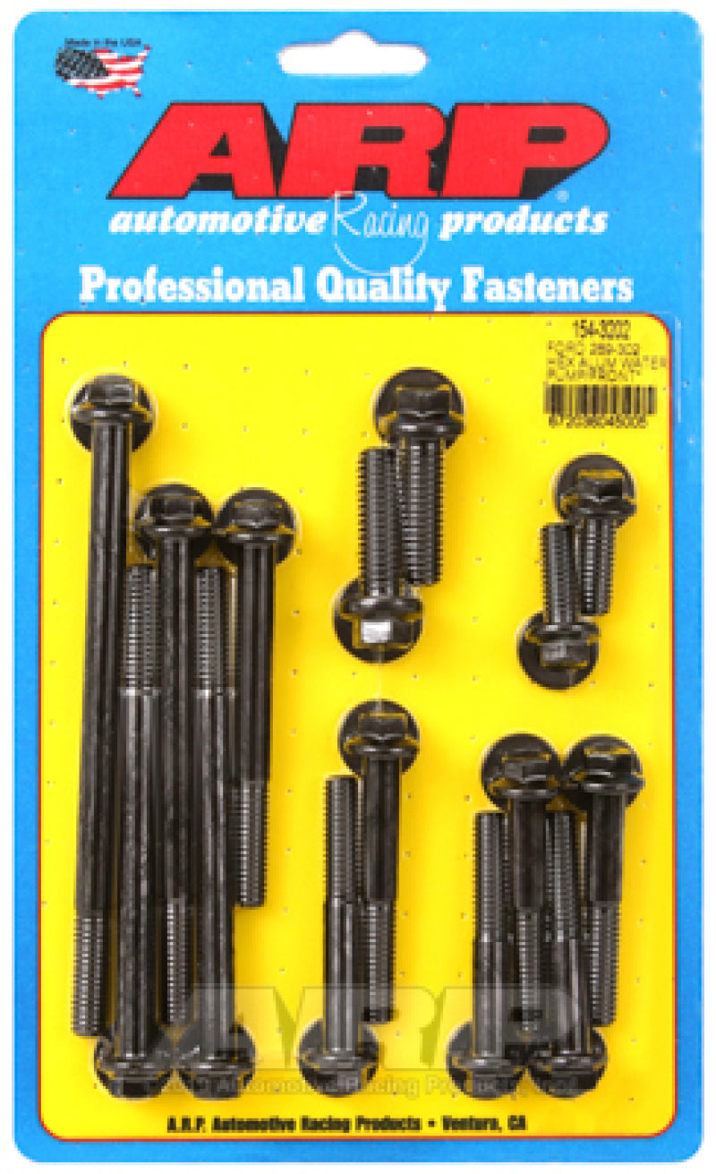 ARP Ford 289-302 Hex Aluminum Water Pump and Front Cover Bolt Kit ARP