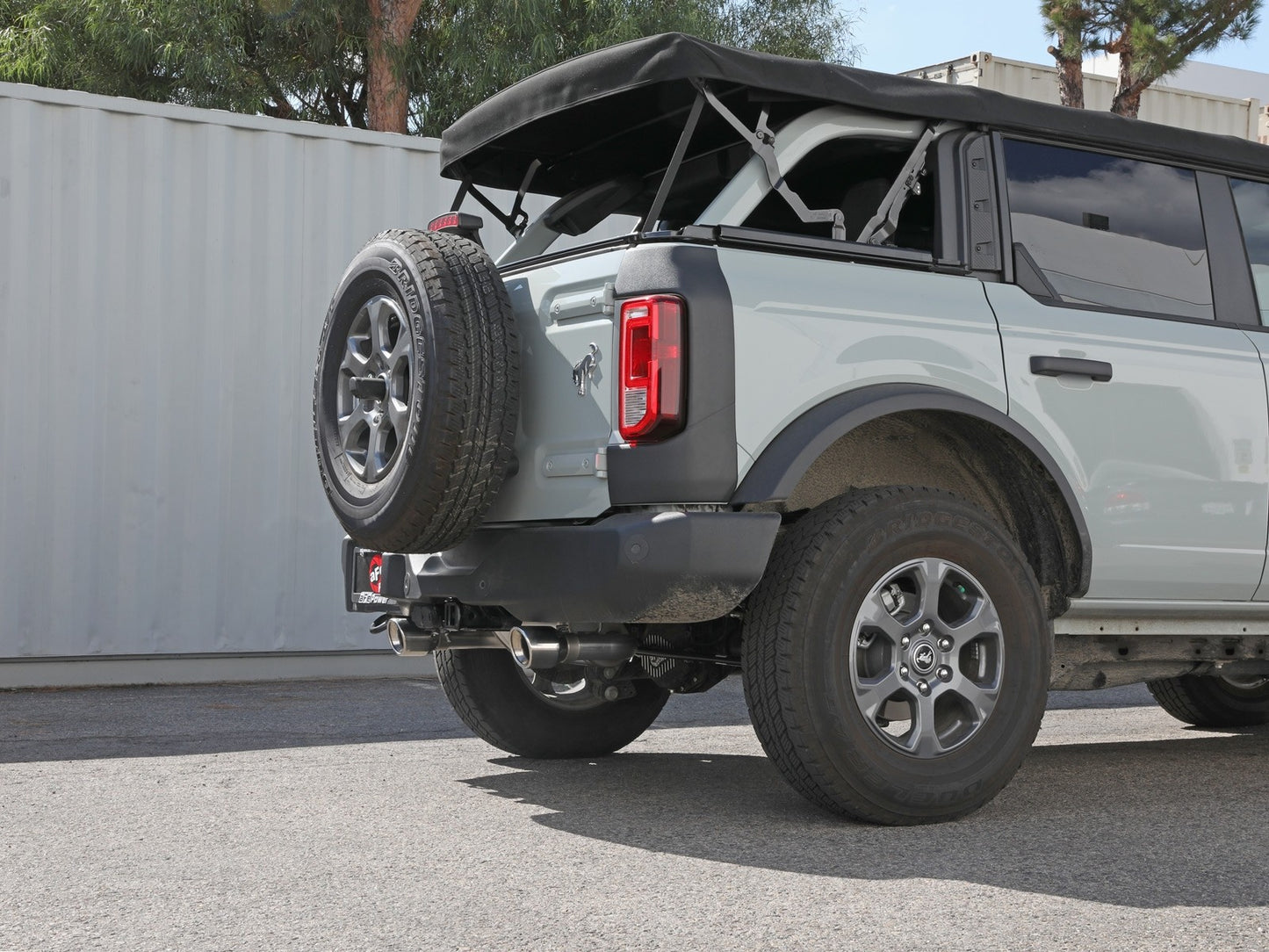 aFe Vulcan 3in 304 SS Axle-Back Exhaust 2021 Ford Bronco L4-2.3L (t)/V6-2.7L (tt) w/ Polished Tips - eliteracefab.com