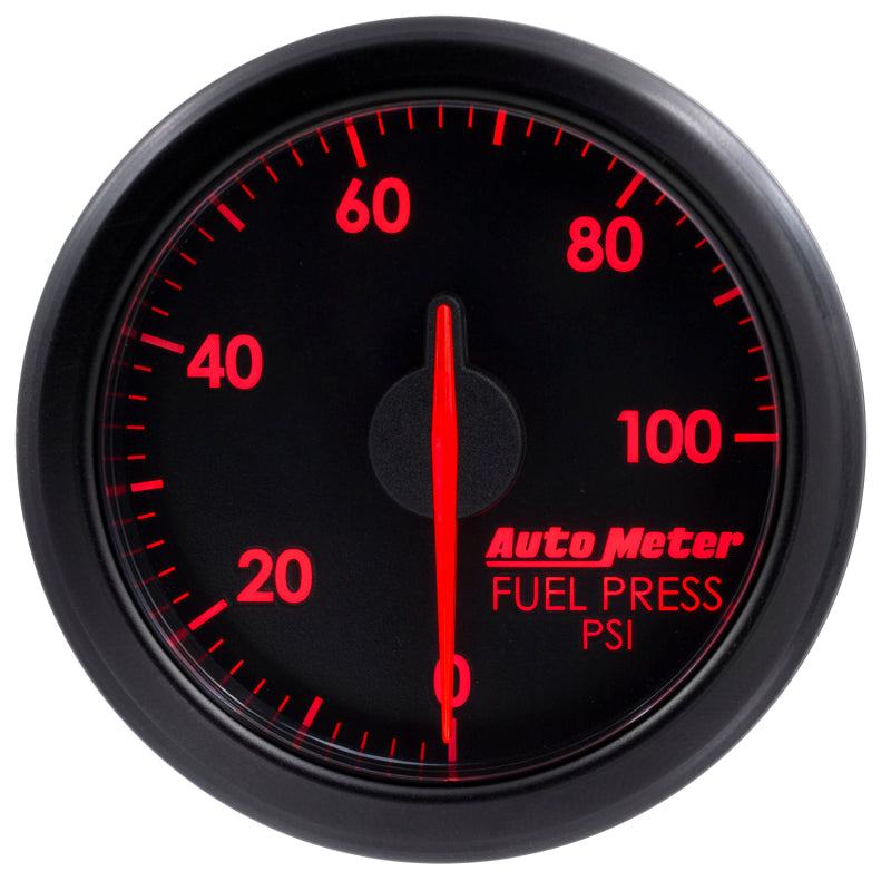 Autometer Airdrive 2-1/6in Fuel Pressure Gauge 0-100 PSI - Black 9171-T