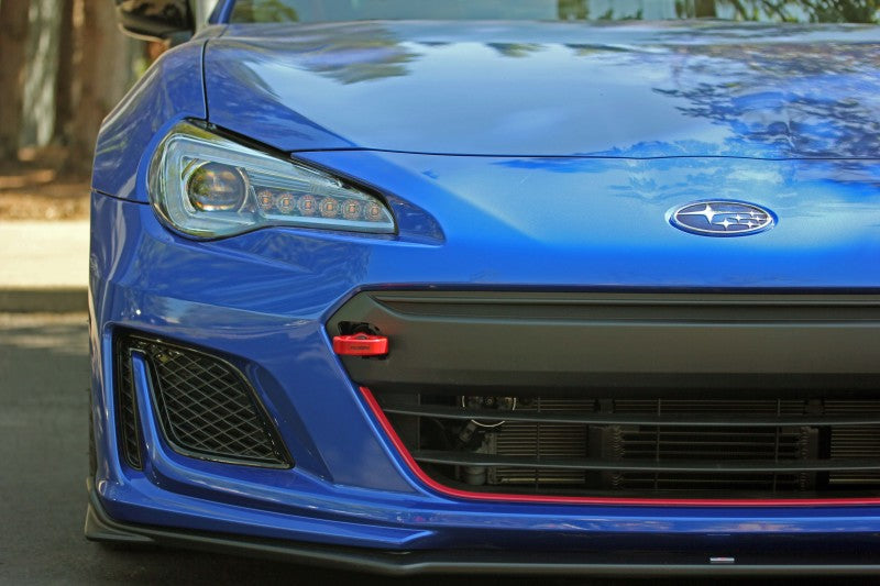 Perrin Tow Hook Kit - Front 2018+ Subaru WRX/STI - Red - eliteracefab.com