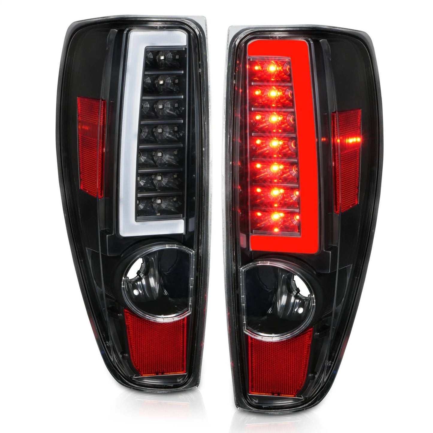 ANZO 2004-2012 Chevrolet Colorado/ GMC Canyon LED Tail Lights w/ Light Bar Black Housing - eliteracefab.com