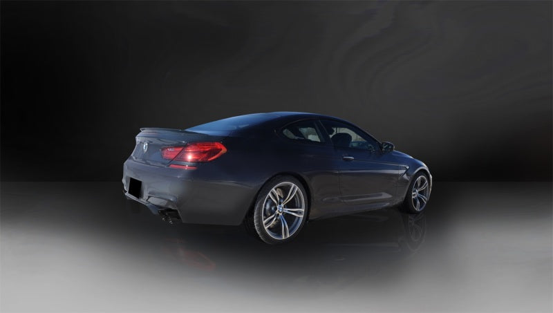 Corsa 12-15 BMW M6 F12 / F13 / F06 Black Sport Axle-Back Exhaust - eliteracefab.com