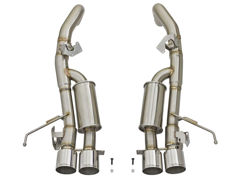 aFe MACHForce XP 3in-2 1/2in Axle Back 304SS Exhaust w/ Polished Tips 14-17 Chevy Corvette V8-6.2L aFe