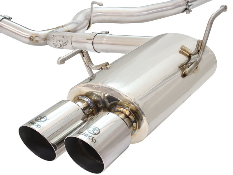 aFe Takeda 3in SS Exhaust Cat-Back 15-16 Subaru WRX/STI 2.0L/2.5L Polished Tips aFe