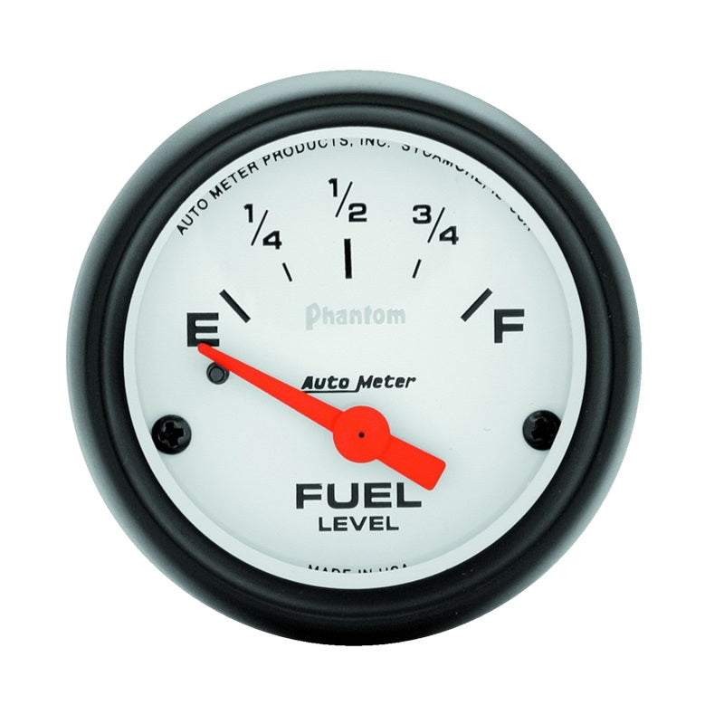 Autometer Phantom 2-1/16 inch Fuel Level Gauge 5717