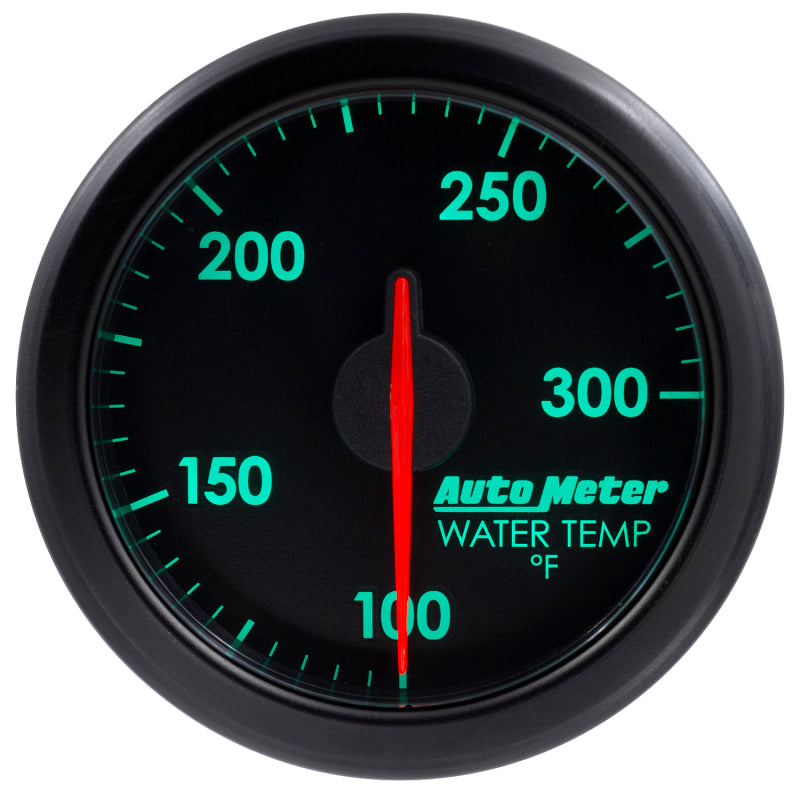 Autometer Airdrive 2-1/6in Water Temperature Gauge 100-300 Degrees F - Black 9154-T