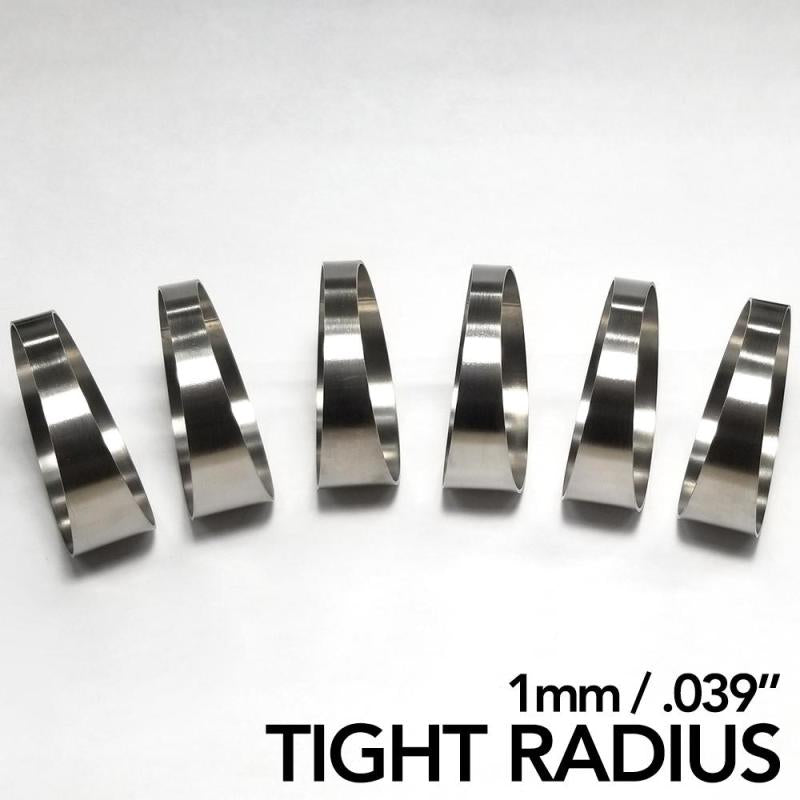 Ticon 1.50in 7.5° 1D/1.5in CLR Tight Radius 1mm Wall Titanium Pie Cuts 6pk