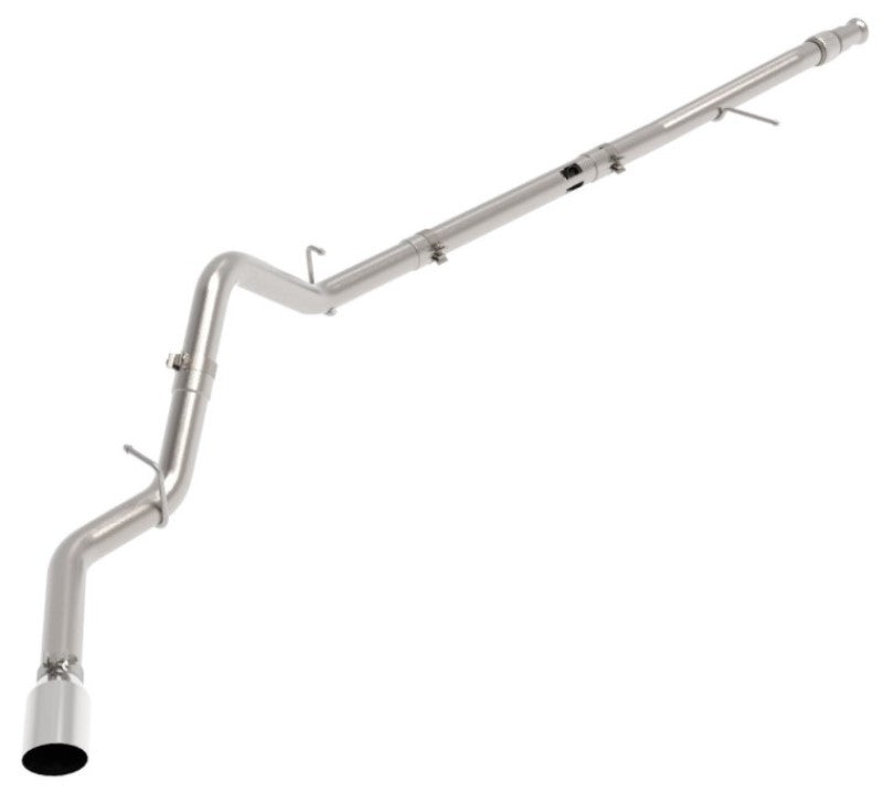 aFe Large Bore-HD 3" 409SS DPF-Back 20-21 GM Trucks L6-3.0L (td) LM2 - Polished Tip - eliteracefab.com