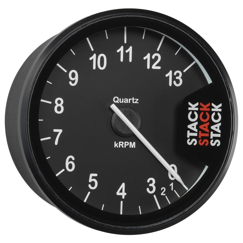 Autometer Stack Clubman Tachometer 80mm 0-3-13K RPM - Black ST200-0313