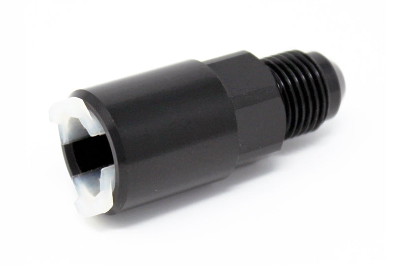 Torque Solution Push On Quick Disconnect Adapter Fitting for 5/16" SAE to -8AN Male Flare - TS-FTG-010
