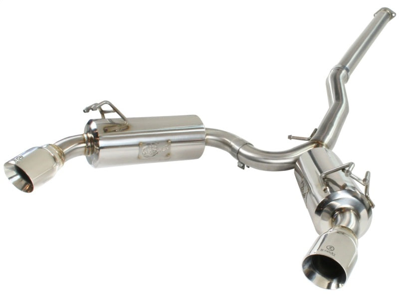 aFe Takeda Exhaust 304SS Dual Cat-Back w/ Polished Tips 08-13 Mitsubishi Lancer Evo X L4 2.0L Turbo aFe