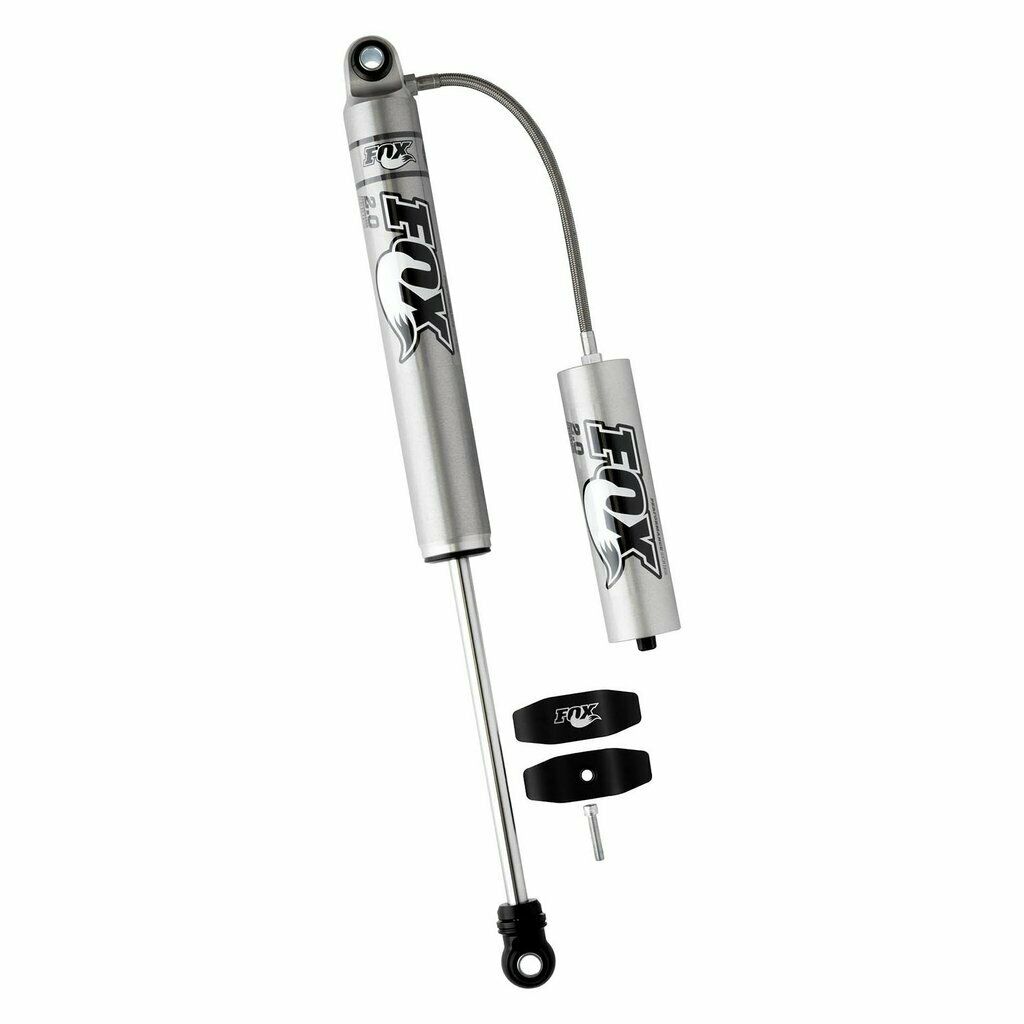 Fox 20+ GM 2500/3500 HD 2.0 Performance Series Smooth Body Reservoir Rear Shock 0-1" Lift - eliteracefab.com