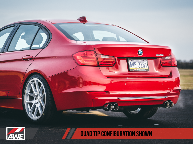 AWE Tuning BMW F3X 328i/428i Non-M Sport Quad Tip Marking Template - eliteracefab.com