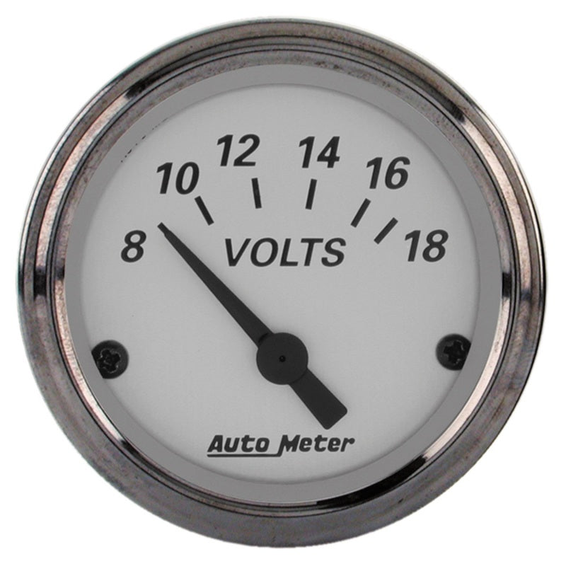AutoMeter American Platinum 2-1/16in Electric 18V Voltmeter Gauge 1992