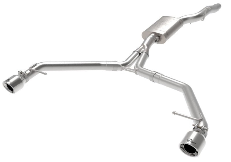 afe MACH Force-Xp 13-16 Audi Allroad L4 SS Axle-Back Exhaust w/ Polished Tips aFe