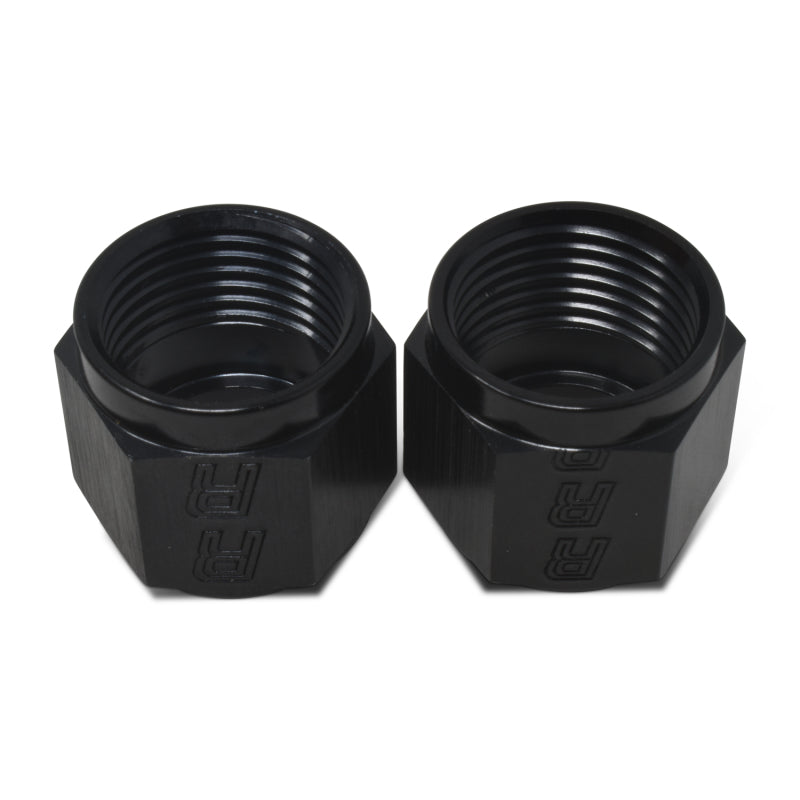 Russell -8 AN Tube Nut for 1/2 in O.D. Tube Black 2-Pack - 660585
