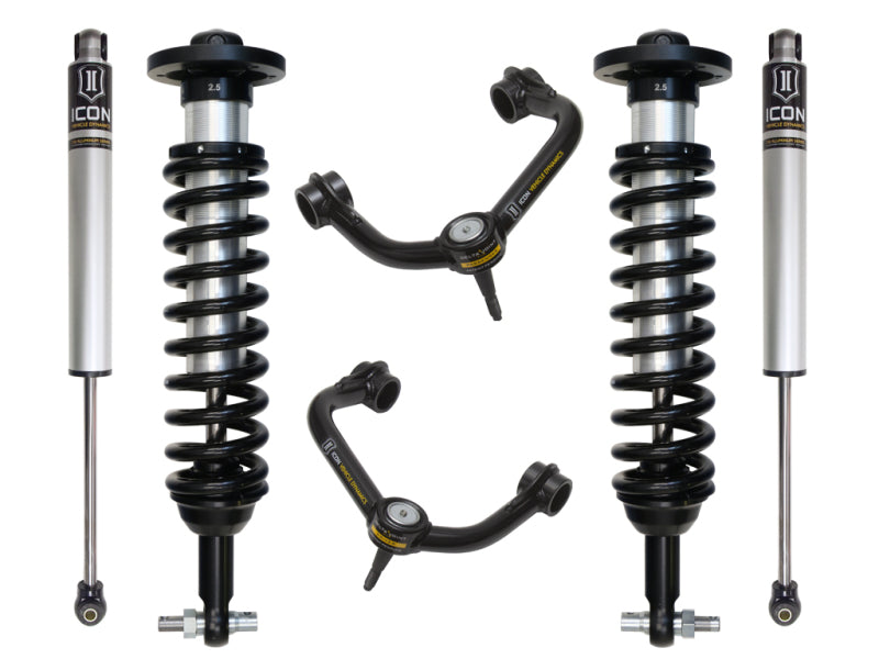 ICON 2015+ Ford F-150 2WD 0-3in Stage 2 Suspension System w/Tubular Uca - eliteracefab.com