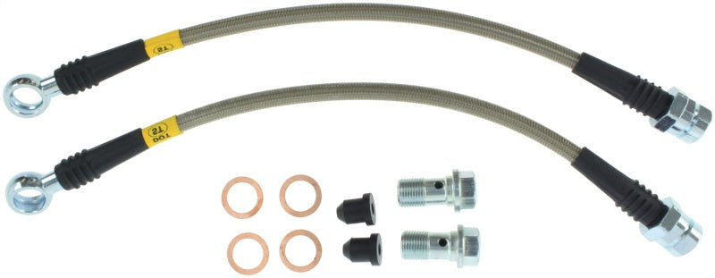 StopTech 15-17 Volkswagen GTI Stainless Steel Rear Brake Lines - eliteracefab.com