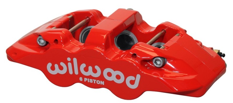 Wilwood Caliper-Aero6-R/H - Red 1.75/1.38/1.38in Pistons 1.25in Disc Wilwood