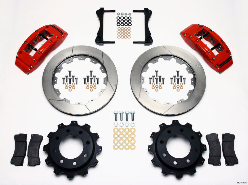 Wilwood TC6R Rear Kit 16.00in Red 1999-2010 GM H2 / 2500 4.63 Cntr Wilwood